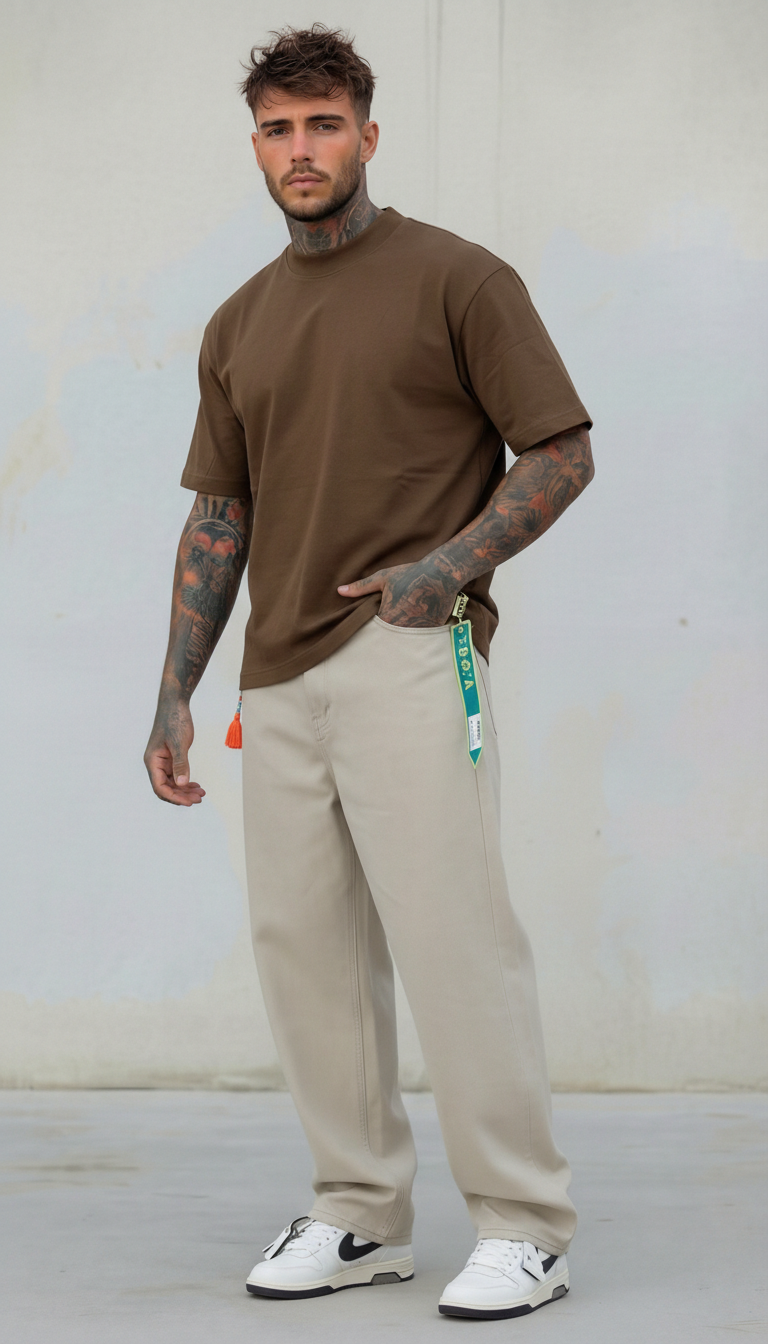 T-SHIRT UOMO VINTAGE  BOXY  BASICA  PIU' COLORI  - BERNA - ART. 261242