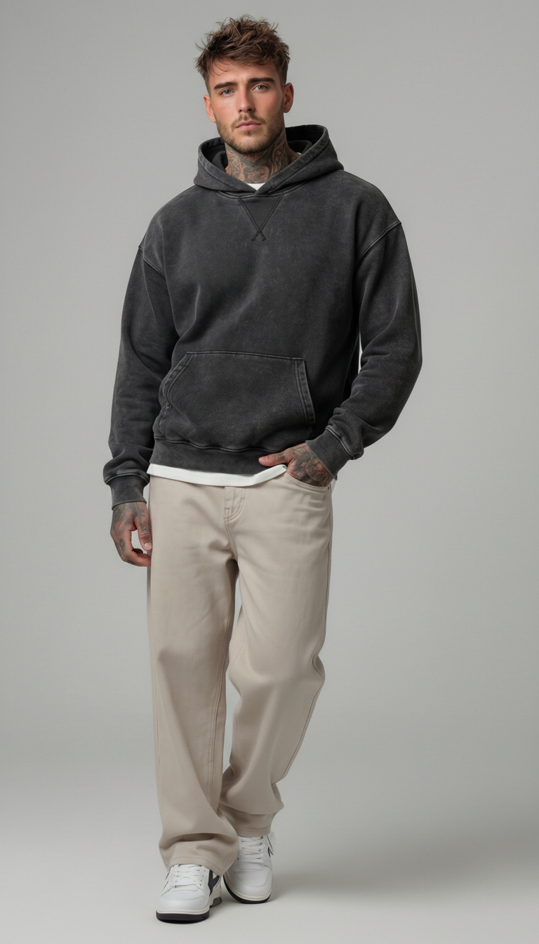 FELPA CON CAPPUCCIO SLAVATA  - ONLY&SONS - ART. 22031917 DUE COLORI