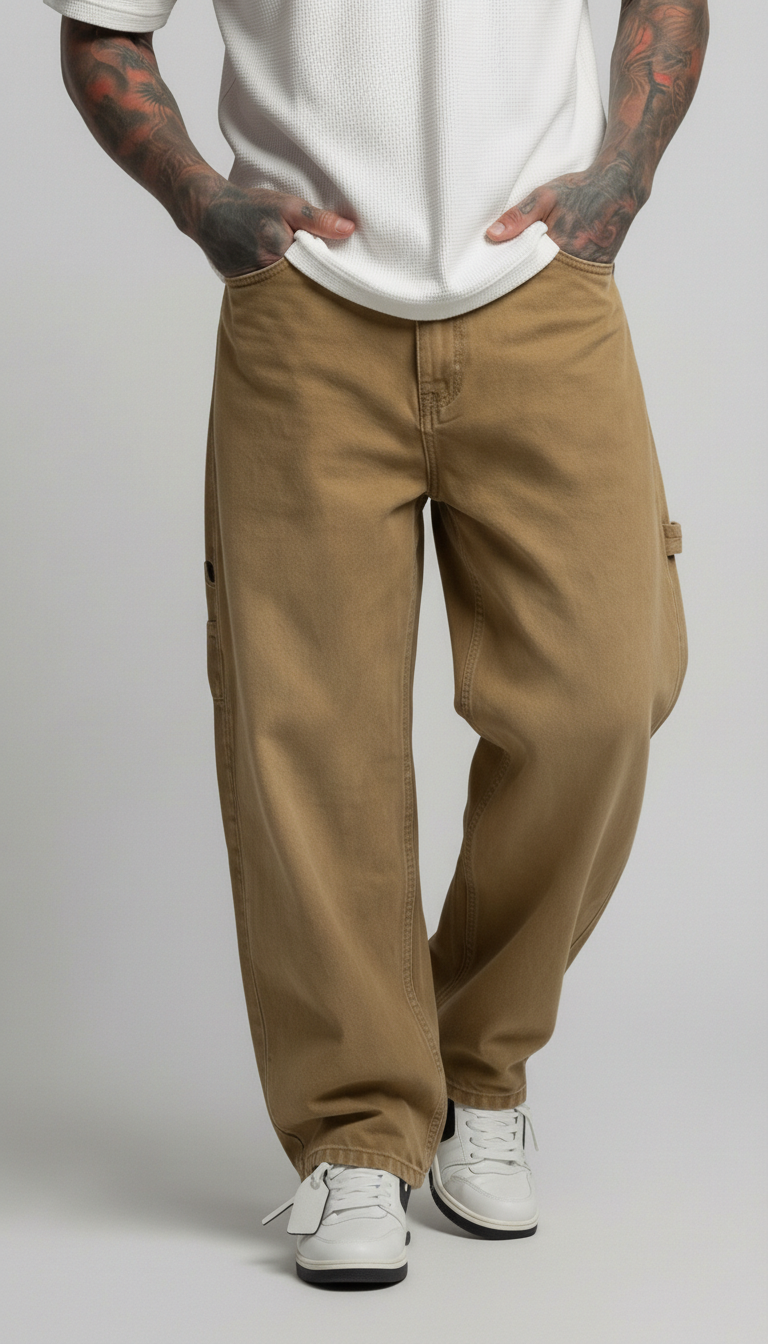 JEANS UOMO CARPENTER STRAIGHT  FIT  BERNA - ART. 261203 -694 COL. GHIACCIO SPORCO