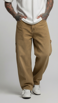 JEANS UOMO CARPENTER STRAIGHT  FIT  BERNA - ART. 261203 -694 COL. GHIACCIO SPORCO