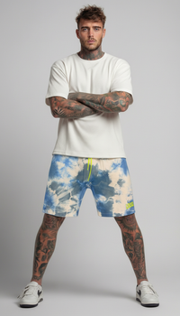 BERMUDA BAGGY TIE DYE  CELESTE    - BERNA - ART. 261064 -89