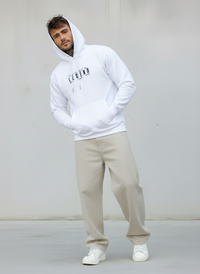 FELPA CON CAPPUCCIO LEGEND TUPAC - B.U. - ART. W25 / H - 35 COL BIANCO