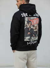 FELPA CON CAPPUCCIO AL PACINO SCARFACE - E. - ART. THE BRUTAL - NERO