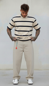 T-SHIRT UOMO  BOXY FIT RIGHE  - BERNA - ART. 261246 -30