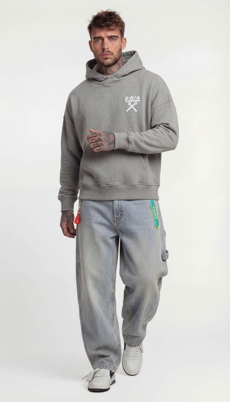 FELPA CON CAPPUCCIO  OBLO' PIU' COLORI   - BERNA - ART. 261057