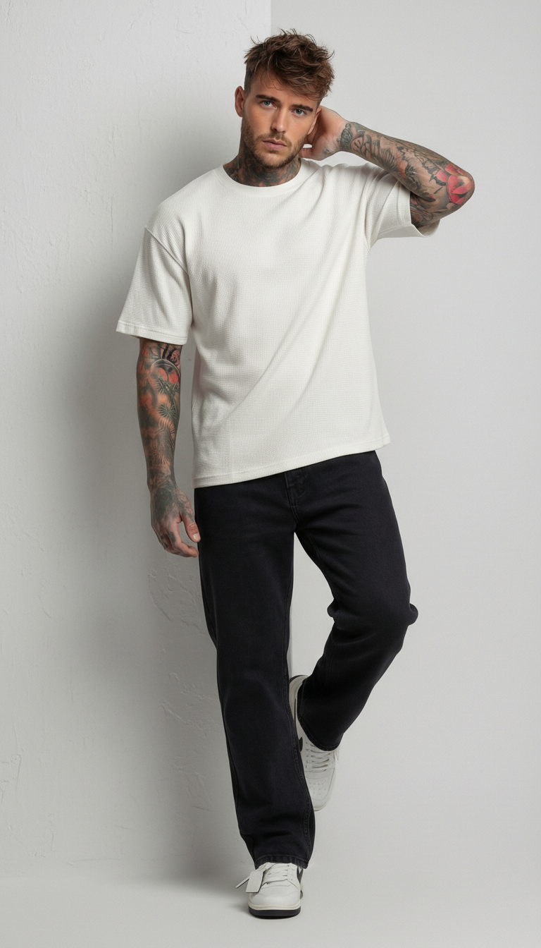 JEANS UOMO EDGE STRAIGHT PIU' COLORI  - ONLY&SONS - ART. 22036190 COL.  LIGHT BLUE DENIM