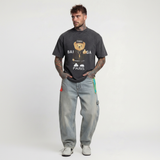 T-SHIRT OVERSIZE CON ORSO SLAVATA  - HAMEN