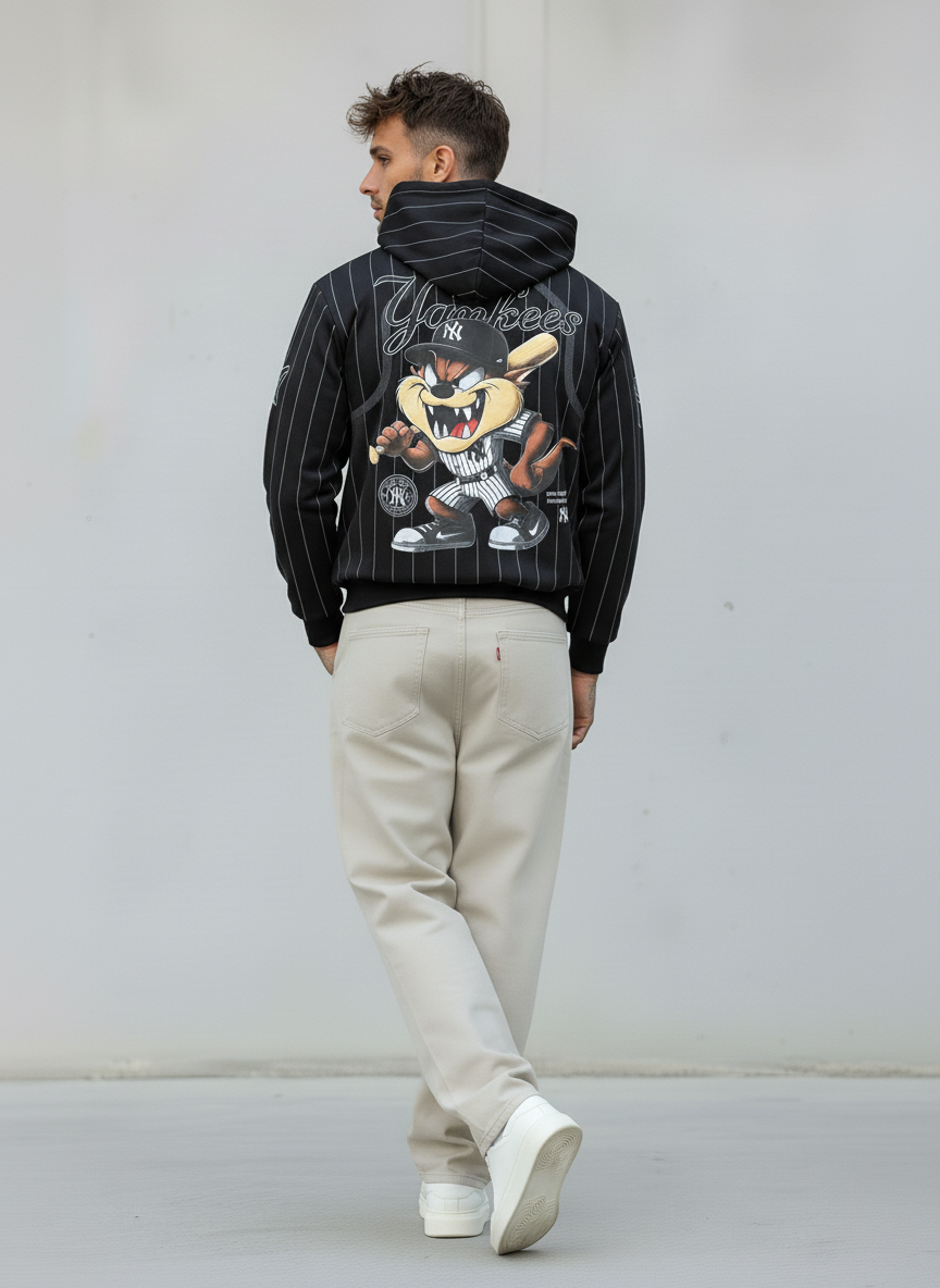 FELPA CON CAPPUCCIO YANKESS TAZMANIA - B.U. - ART. W25 / H - 16