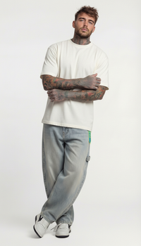 T-SHIRT GIROCOLLO - NEW JOB BRAND - ART. 8204 - COL. BIANCO