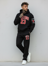 PANTALONE IN FELPA TUTA  CHICAGO 23  - B.U. - ART. W25 TKM - 02  COL. NERO