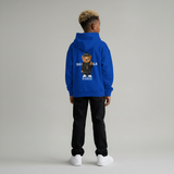 FELPA OVER BAMBINO CON CAPPUCCIO BOXY FIT OVER -  ORSO  PIU' COLORI - HAMEN