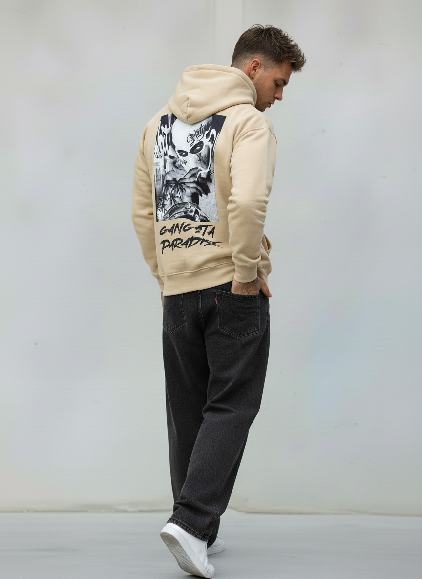 FELPA CON CAPPUCCIO - E. - ART. GANGSTA PARADISE