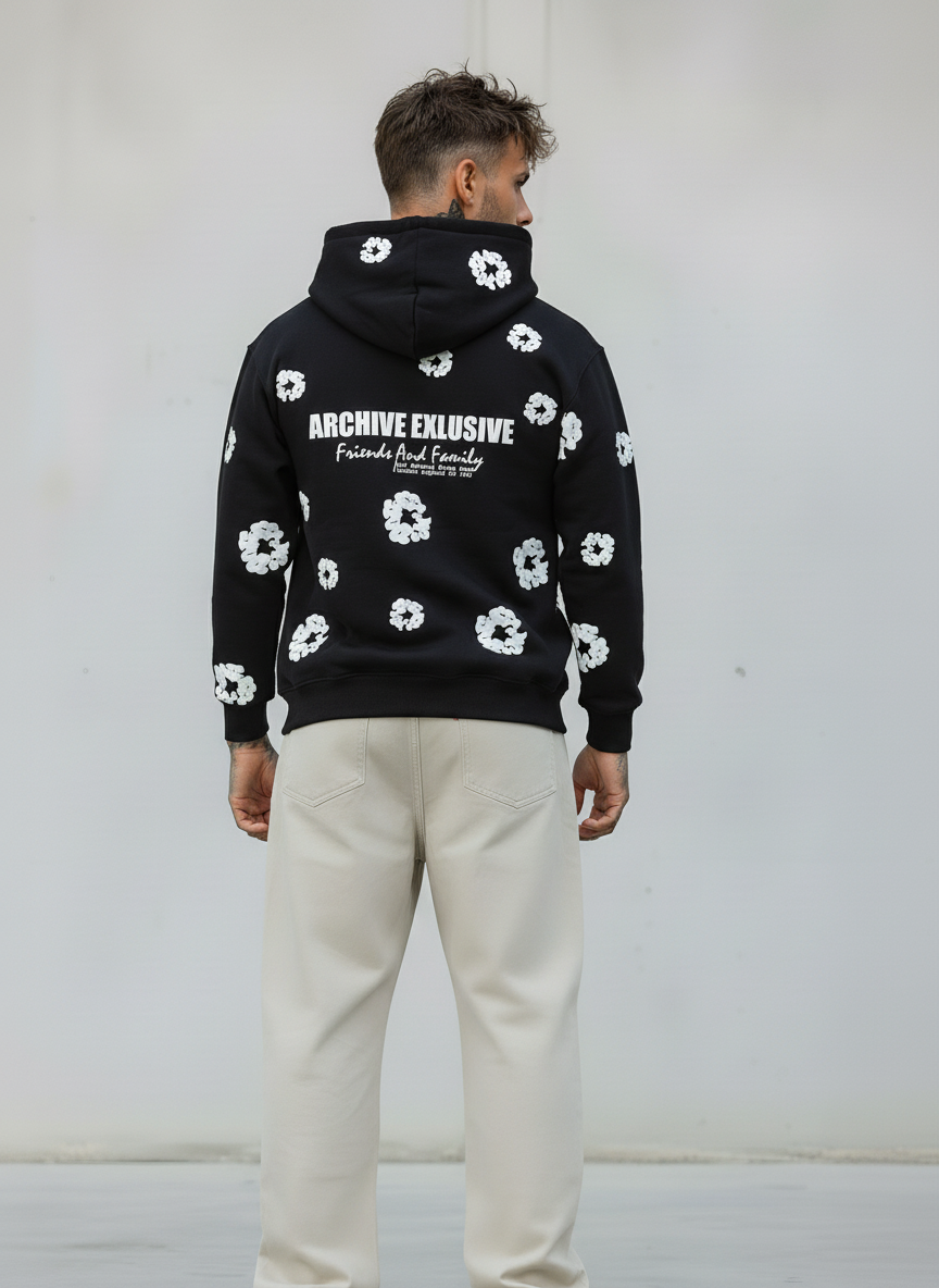 FELPA CON CAPPUCCIO - E. - ART. ARCHIVE EXLUSIVE