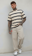 T-SHIRT UOMO  BOXY FIT RIGHE  - BERNA - ART. 261246 -30