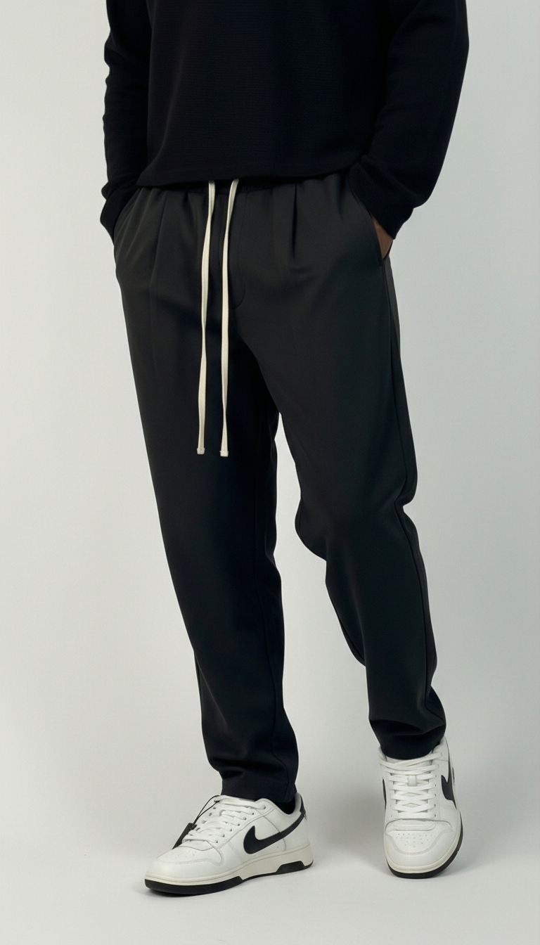 PANTALONI NERO CON COULISSE  - IMPERIAL - ART. PC8QLBQ