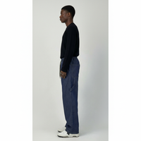 PANTALONE CARPENTER CON ELASTICO IN VITA DARK BLUE DENIM  - HAMEN - ART.  CARPE