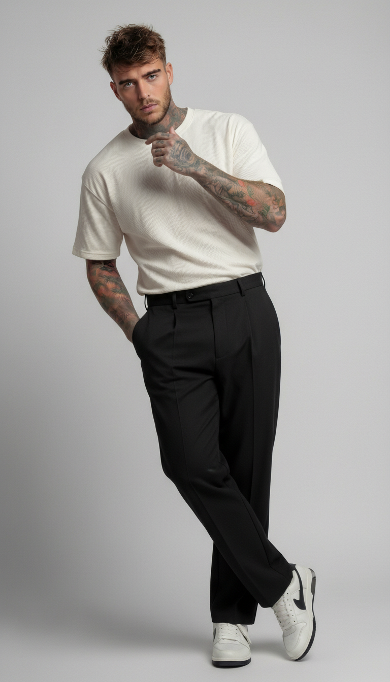 PANTALONE  NERO  - NEW JOB BRAND - ART. EGADY