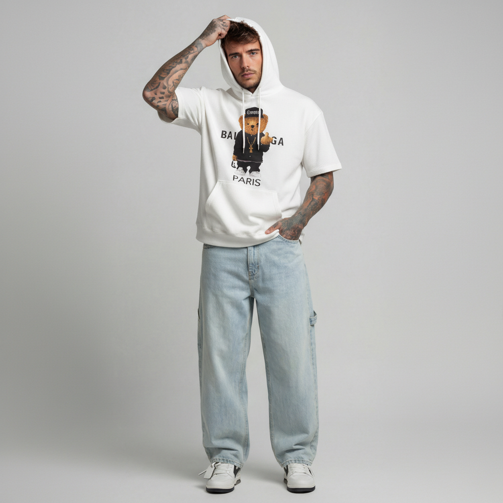 JEANS UOMO CARPENTER STRAIGHT  FIT LAVAGGIO BLEACH -  BERNA - ART. 261201 -30