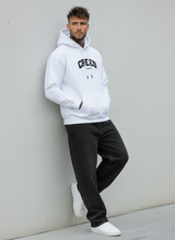 FELPA CON CAPPUCCIO MUHAMMAD ALI - E. - ART. CREED - COL. BIANCO