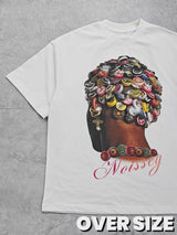 T-SHIRT NOISSEY OVERSIZE  WHITE  ART TAPPI BOTTIGLIA