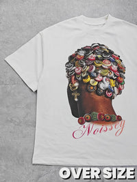 T-SHIRT NOISSEY OVERSIZE  WHITE  ART TAPPI BOTTIGLIA