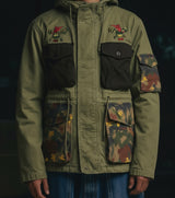 GIACCA CON CAPPUCCIO + PATCH - BERNA - ART. 25124330 - COL. VERDE MILITARE