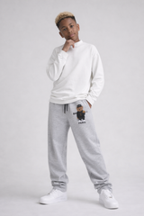 PANTALONE DI TUTA BAMBINO OVER  PIU' COLORI - STAMPA ORSO  - HAMEN - ART. ORSO