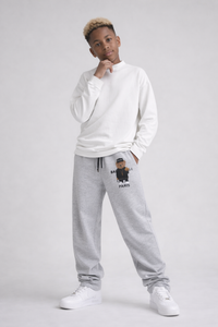 PANTALONE DI TUTA BAMBINO OVER  PIU' COLORI - STAMPA ORSO  - HAMEN - ART. ORSO