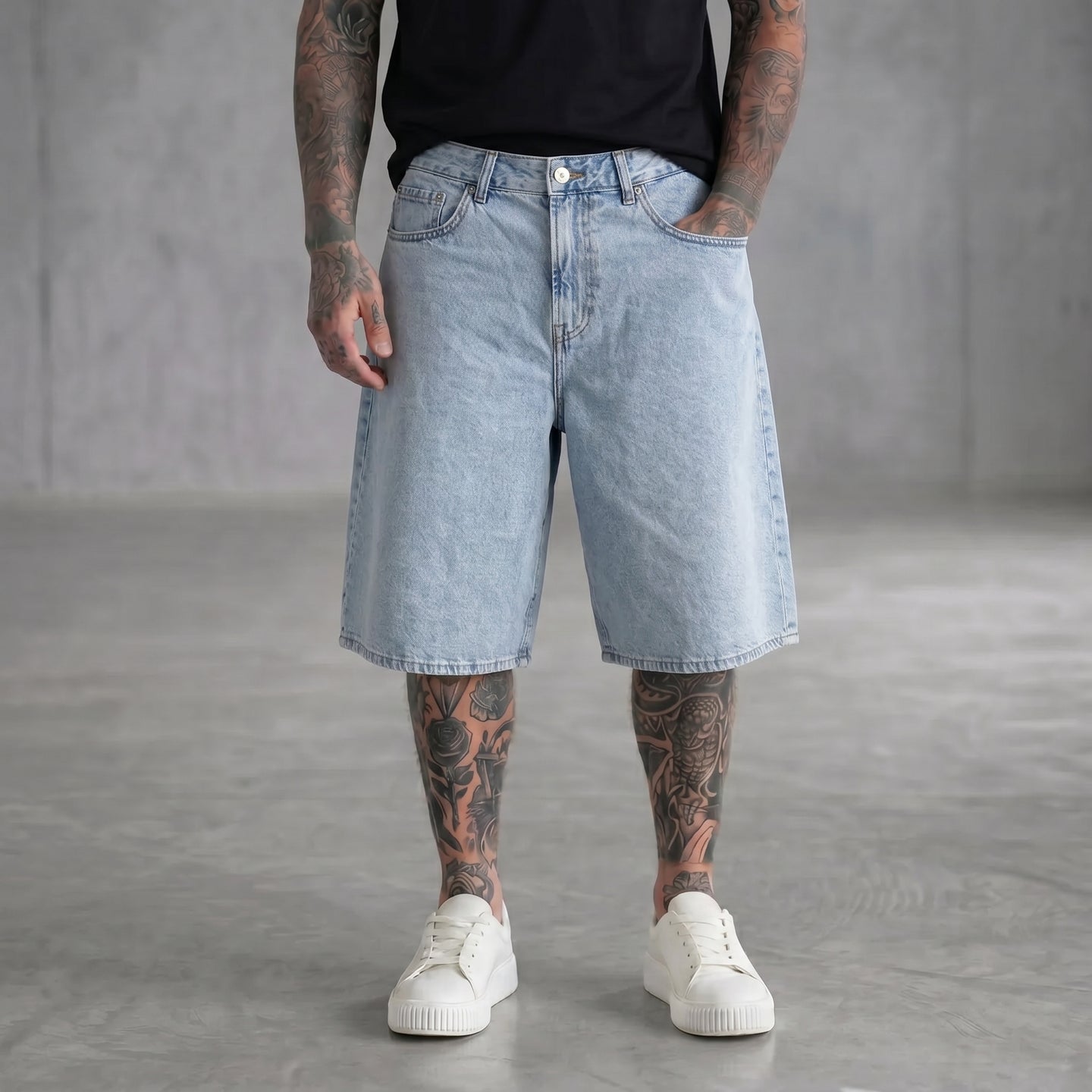 BERMUDA ONLY&SONS REMI LARGO  LIGHIT BLUE DENIM ART 22038435