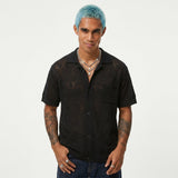 POLO CAMICIA  BERNA CROCHET NERO - ART.