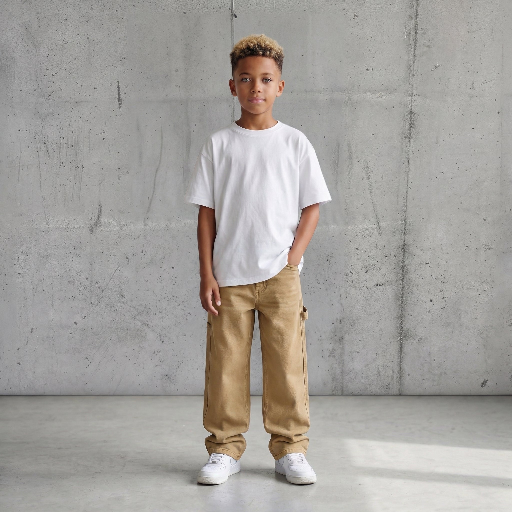 PANTALONE CARPENTER NERO E BEIGE BAMBINO  - JACK & JONES ART.12268958