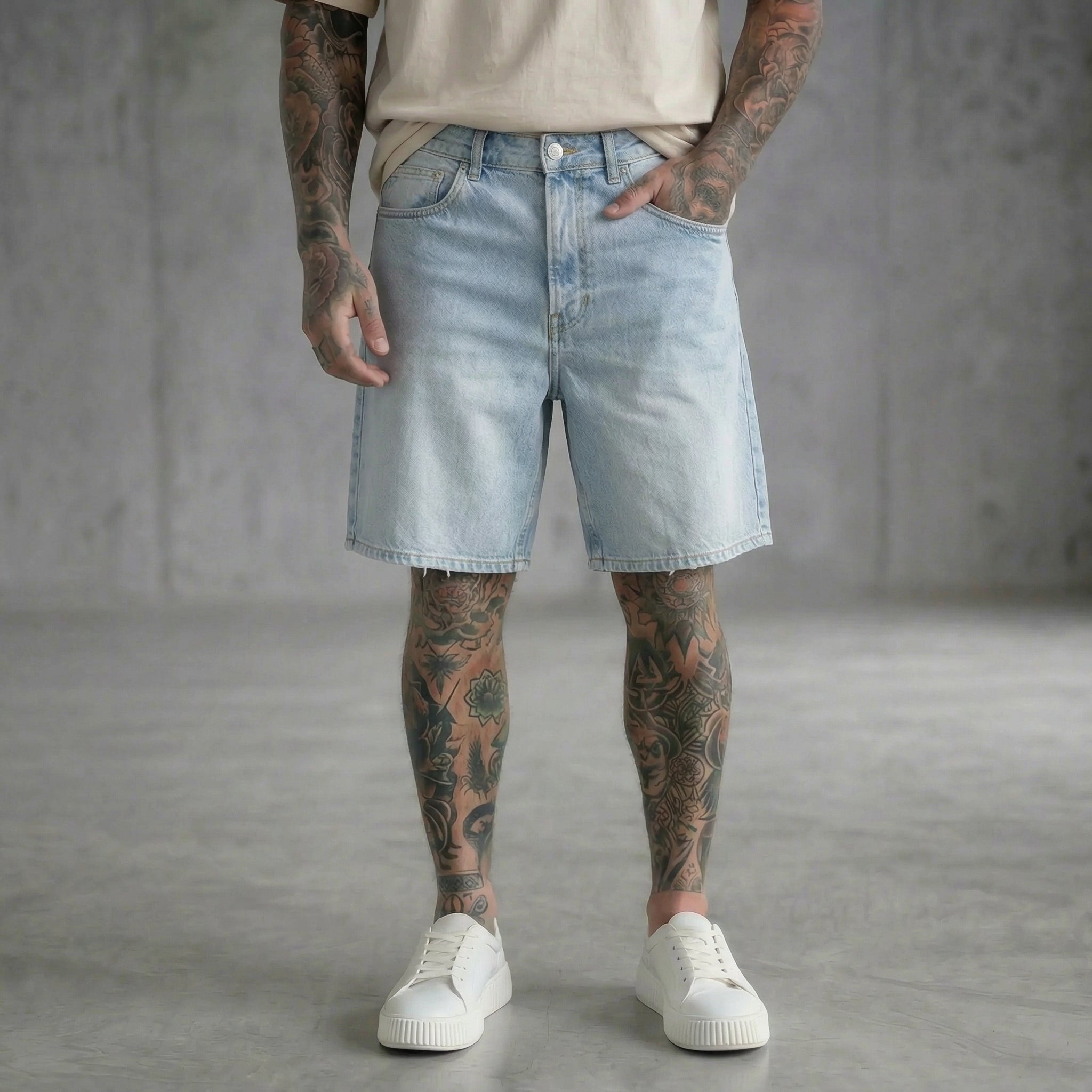 BERMUDA ONLY&SONS FADE DENIM LIGHT BLUE  ART 22033155