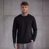 T-SHIRT GIROCOLLO MANICA LUNGA NERO  - IMPERIAL - ART. F727LDI