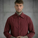 CAMICIA10 IN NYLON OVERSIZE - DAMN STUDIOS - ART. DAMN32 - COL. BORDEAUX