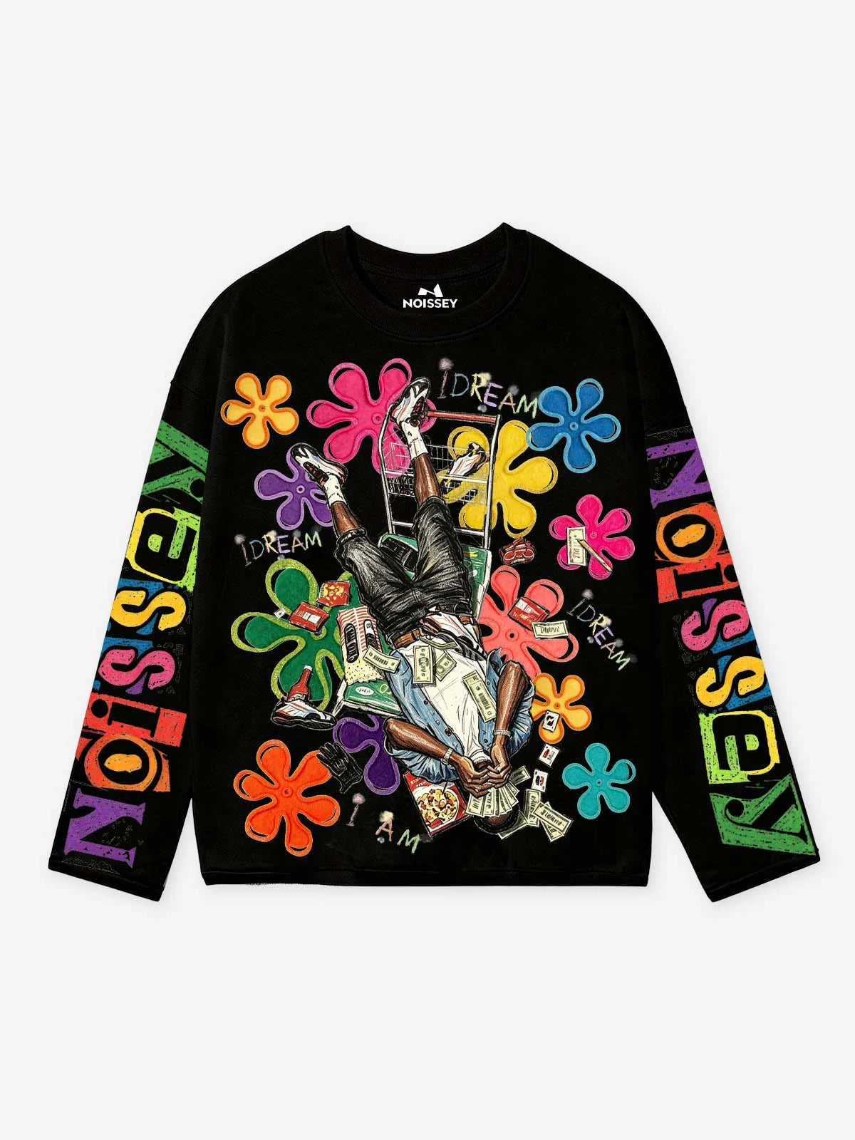 T-SHIRT NOISSEY LONG SLEEVE  STAMPA FIORI IDREAM