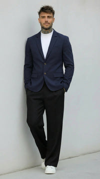 GIACCA REGULAR - FIT CON CHIUSURA BOTTONI - COL. NAVY - IMPERIAL - ART. JZ1ELBQ