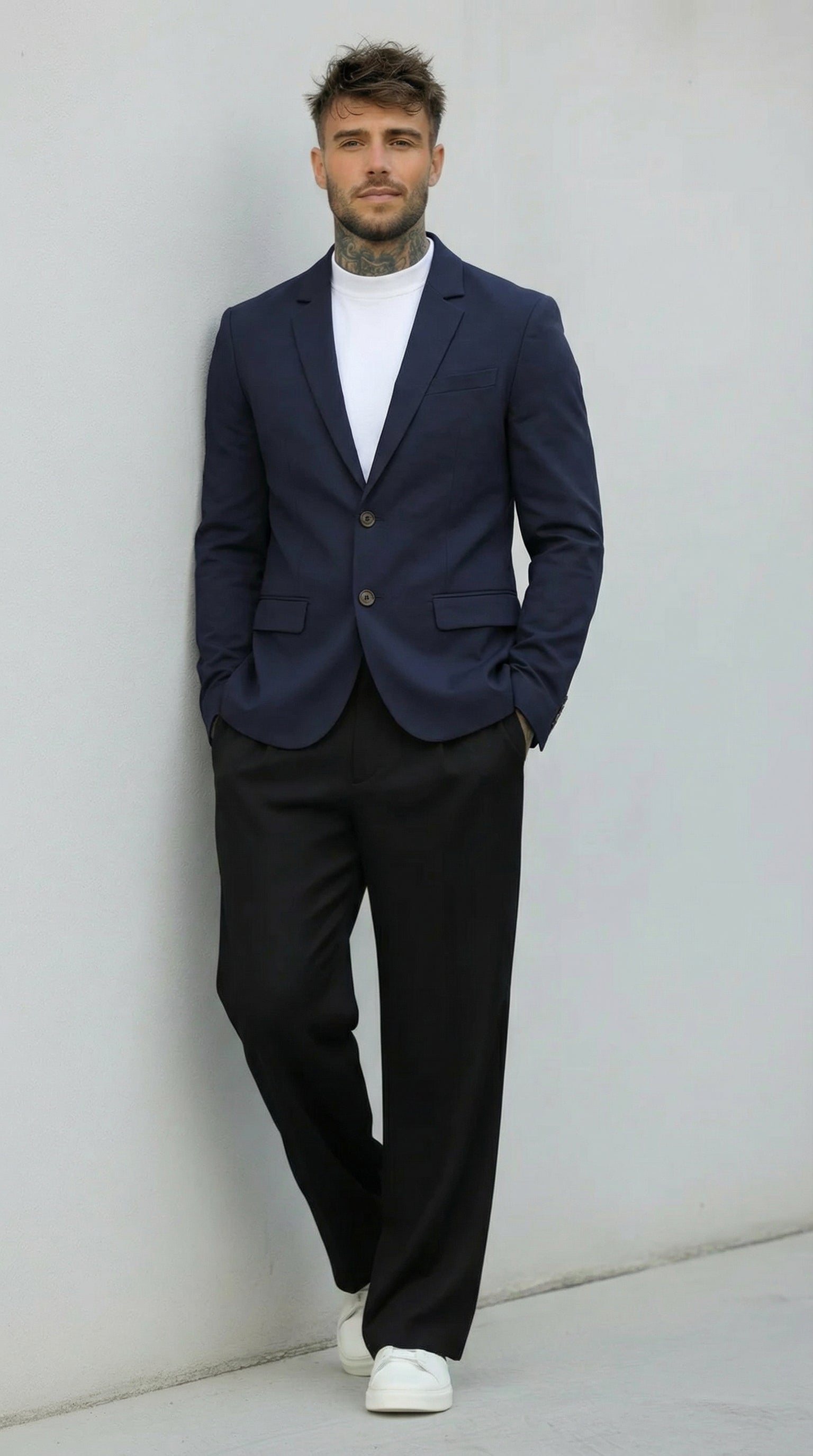 GIACCA REGULAR - FIT CON CHIUSURA BOTTONI - COL. NAVY - IMPERIAL - ART. JZ1ELBQ