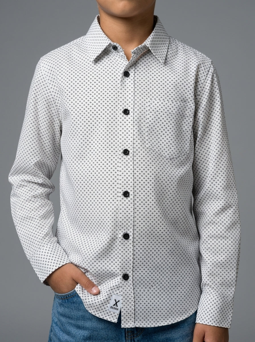 CAMICIA BERNA KIDS BIANCO K 23577 2