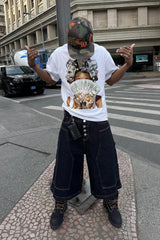 T-SHIRT NOISSEY OVERSIZE BIANCA ART BIGODINI