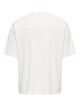 T-SHIRT  BIANCA MINIMAL TEXTURE  OVERSIZE FIT   - ONLY&SONS - ART. 22036392