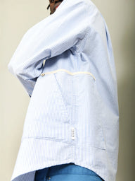 CAMICIA UOMO OVERSHIRT UOMO A RIGHE BICOLOR - BERNA - ART. 261252-30