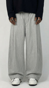 PANTALONI BAGGY-FIT CON VITA ELASTICA  E PIEGHE - IMPERIAL - ART. PE6YLBR