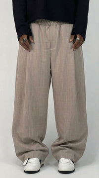 PANTALONI BAGGY-FIT CON VITA ELASTICA  E PIEGHE - IMPERIAL - ART. PE6YLBR