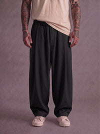 PANTALONE IMPERIAL BAGGY FIT CON VITA ELASTICIZZATA E PINCE ART PE6Y MBV