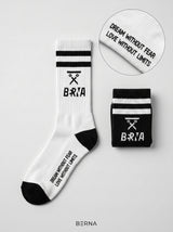 CALZE BERNA ITALIA SPUGNA UNISEX BLACK&WHITE BANDA