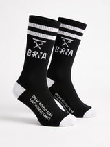 CALZE BERNA ITALIA NERO BANDA
