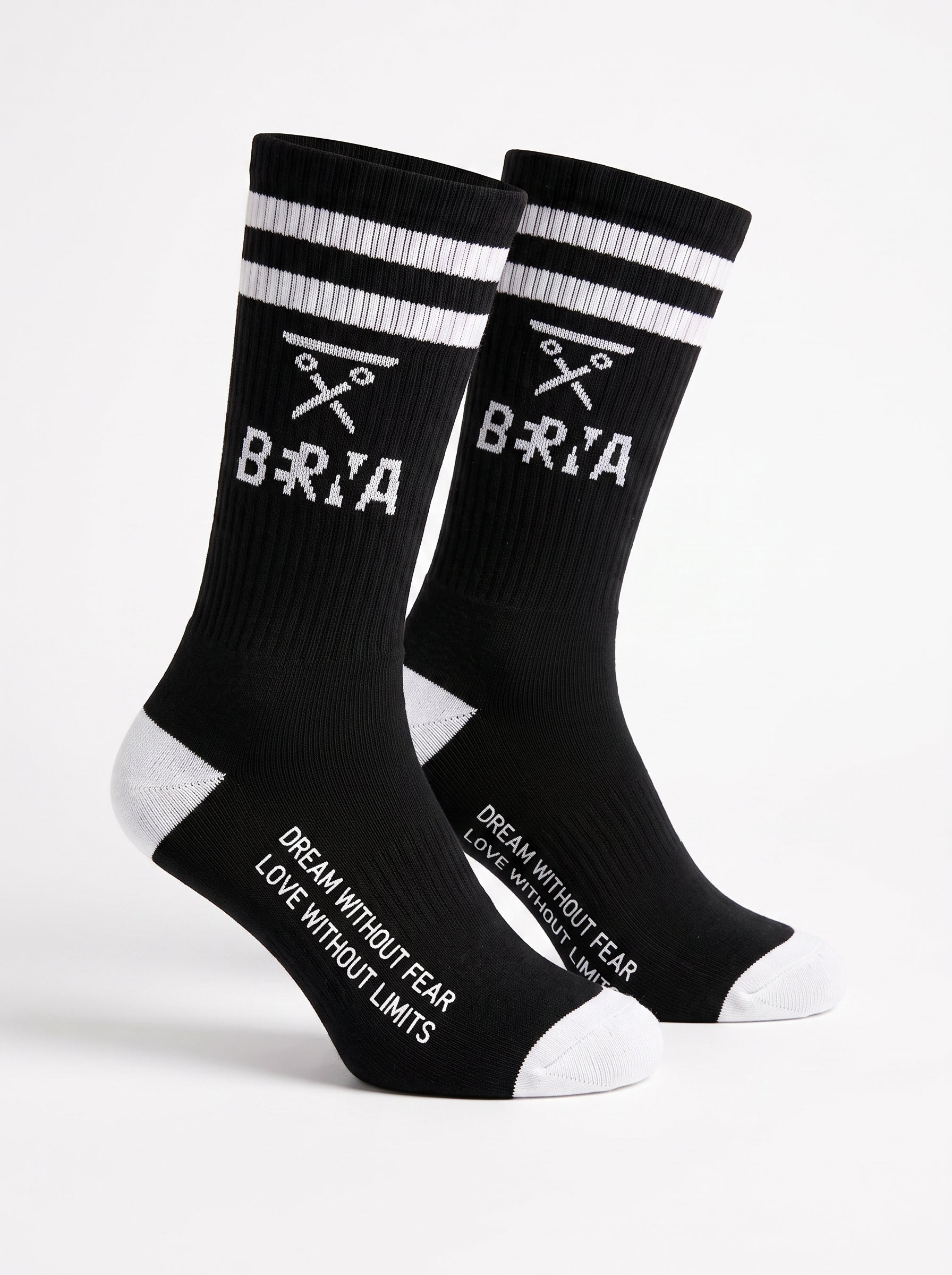 CALZE BERNA ITALIA NERO BANDA