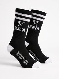 CALZE BERNA ITALIA SPUGNA UNISEX BLACK&WHITE BANDA