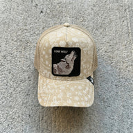 CAPPELLO GOORIN BROS BEIGE ART LONE WOLF