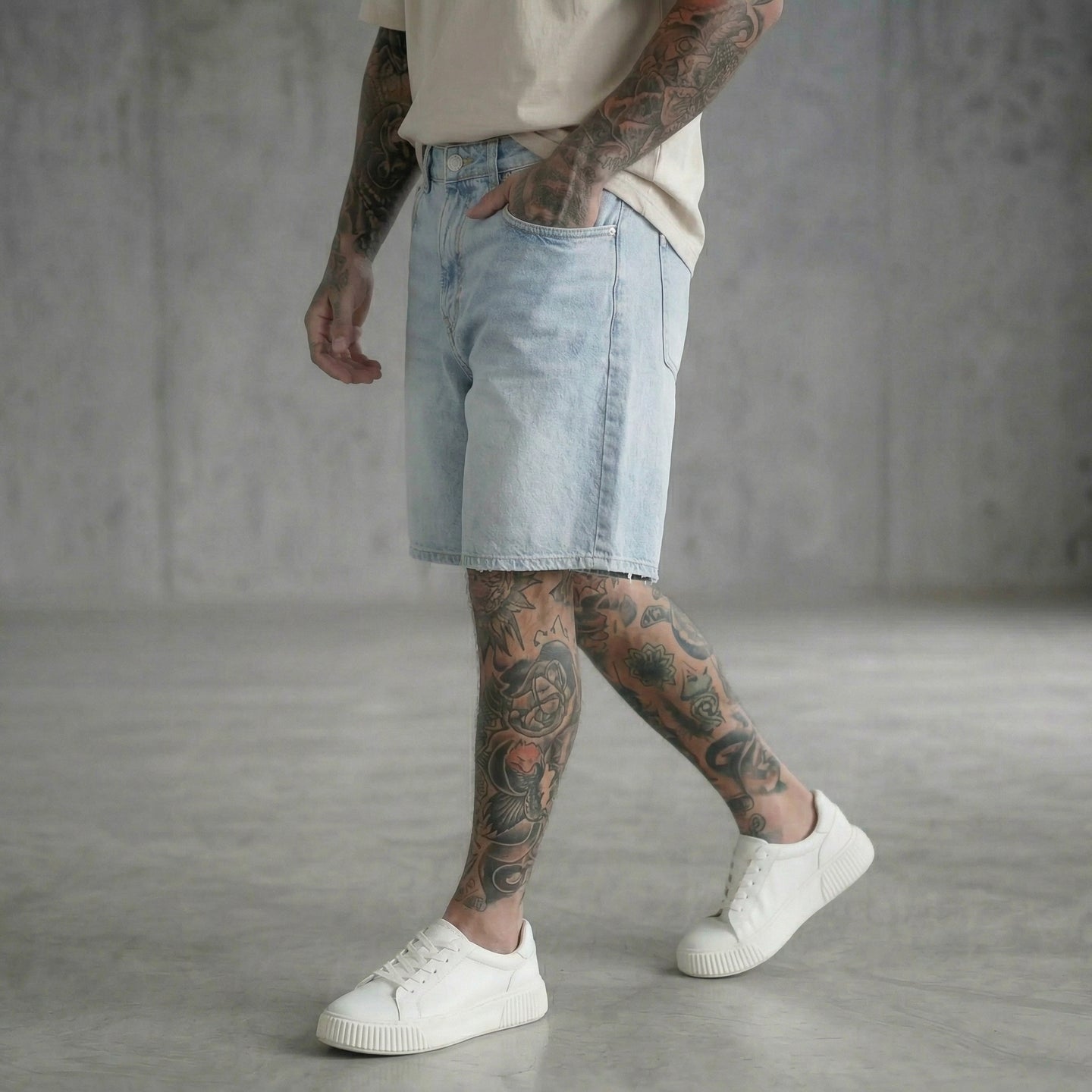 BERMUDA DENIM LIGHT BLUE   - ONLY&SONS  - ART. 22033155